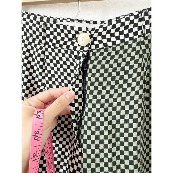 Lisa Says Gah Dane Two-Toned Checkered Trouser Pants XS - Picture 6 of 9